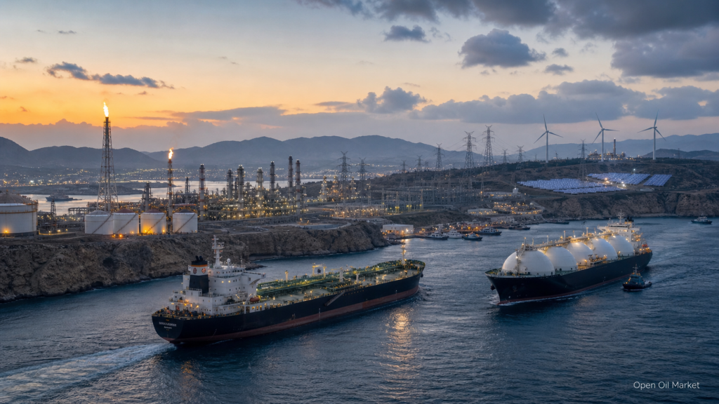 Mercado energético global 5 de mayo de 2026: petróleo, gas, GNL, refinerías, electricidad y energías renovables.