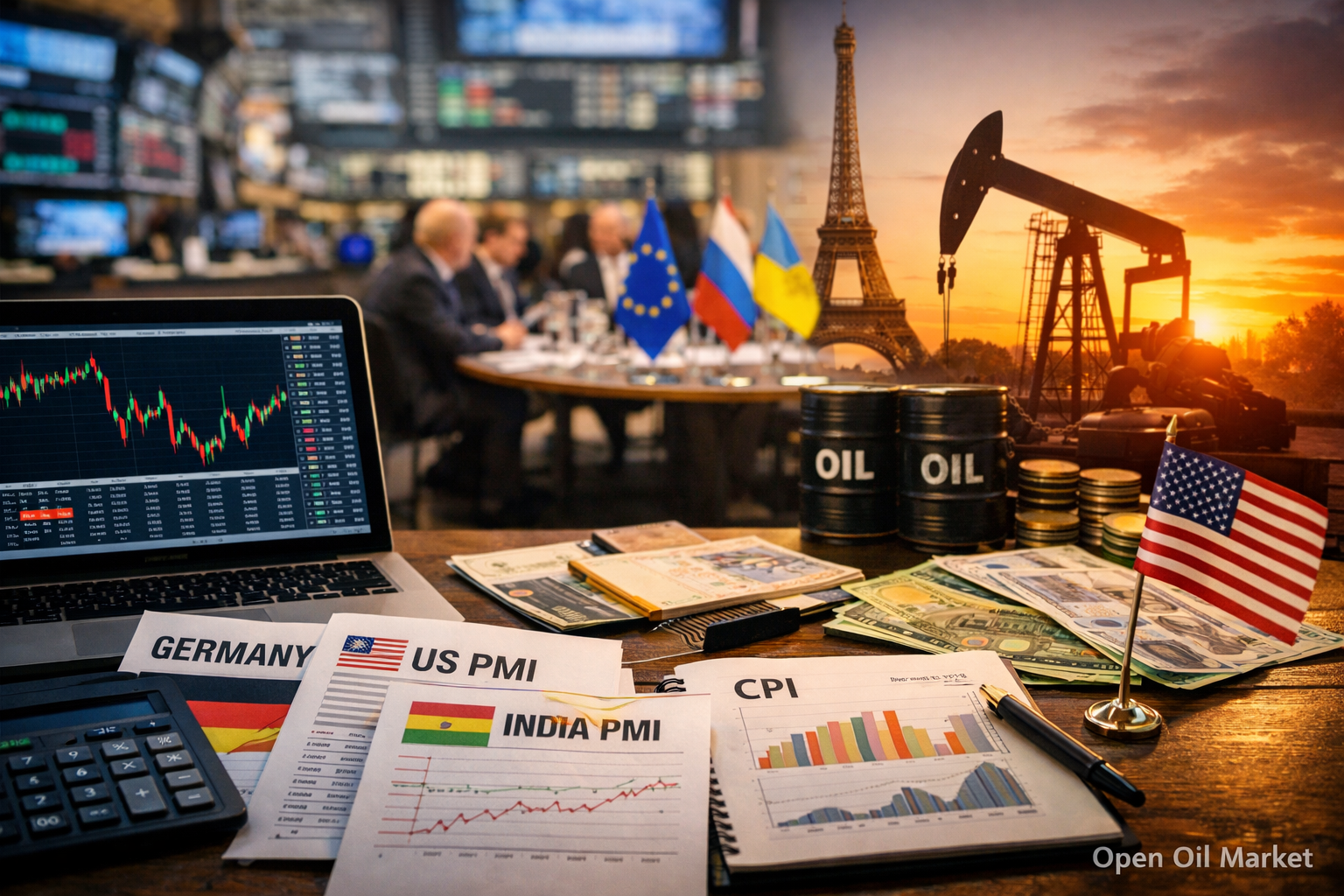 Eventos económicos e informes corporativos - martes, 6 de enero de 2026: PMI servicios, CPI Alemania, reservas de petróleo API