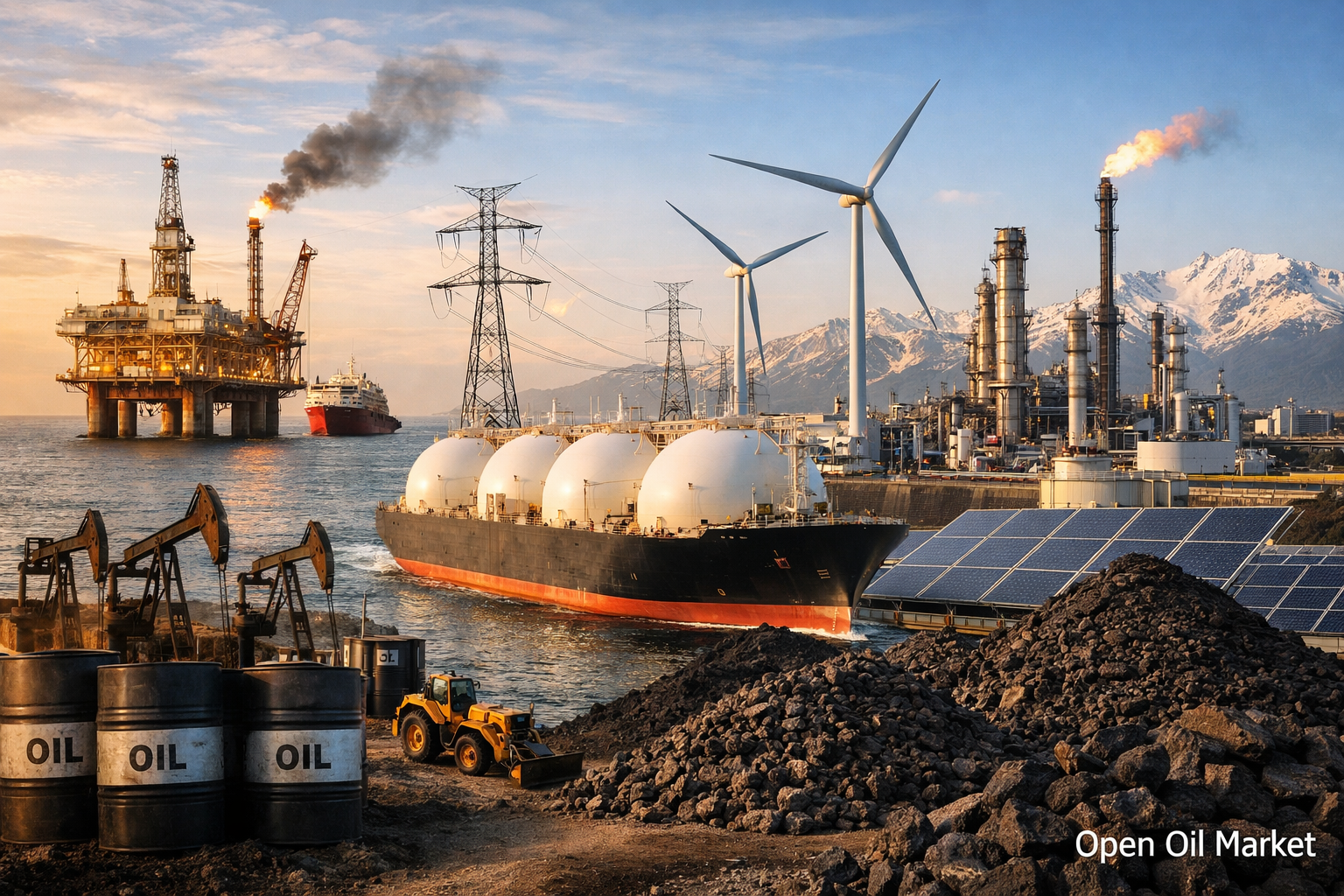 Noticias petróleo y gas - martes, 24 de febrero de 2026: Europa en importaciones récord de GNL, petróleo en el corredor de expectativas de OPEC+