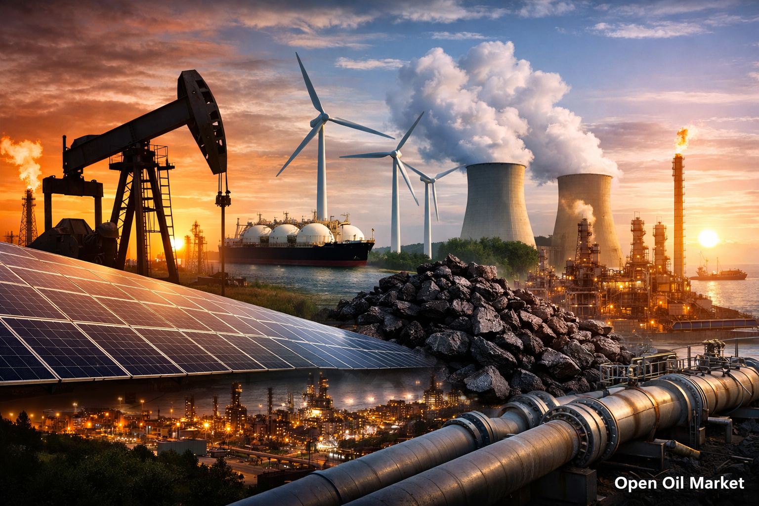 Mercados mundiales de energía y tendencias clave viernes, 26 de diciembre de 2025: petróleo, gas.