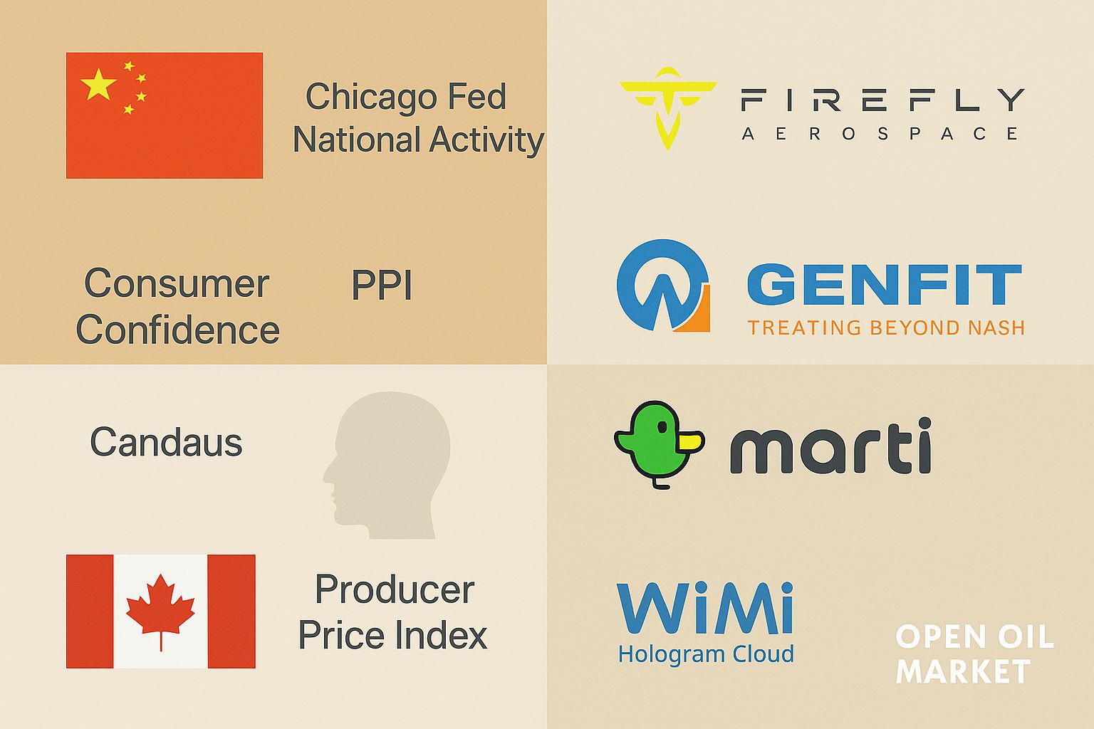 Eventos económicos e informes corporativos del lunes 22 de septiembre de 2025 – tasa LPR, Chicago Fed e informes de empresas