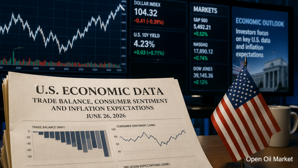 Datos macroeconómicos de EE.UU. e informes corporativos del 26 de junio de 2026 para inversores