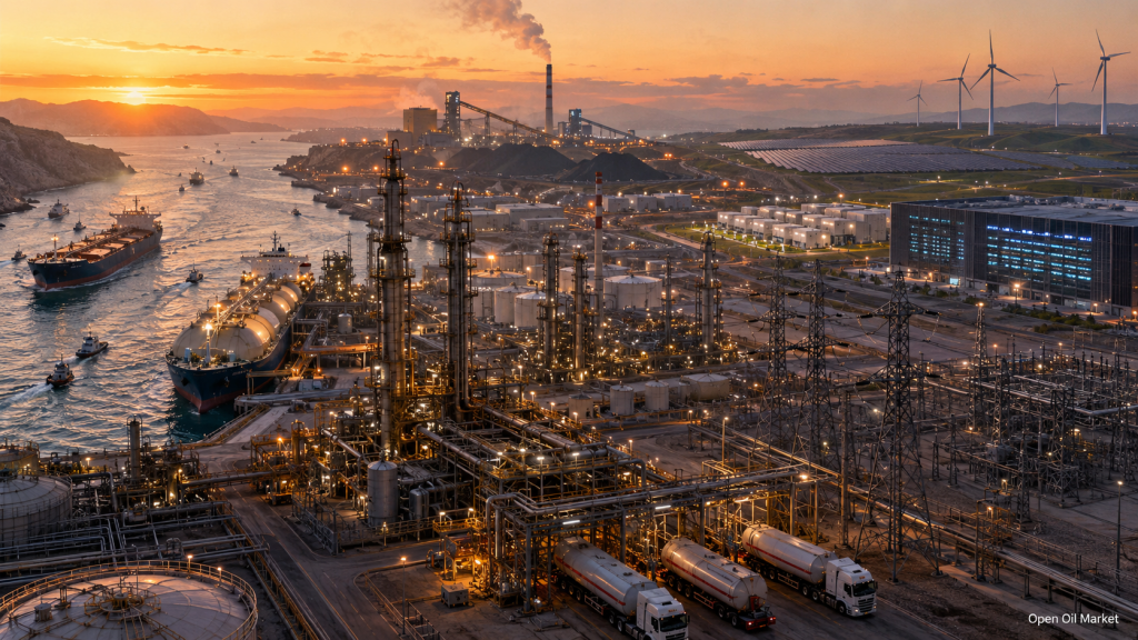 Mercado mundial de petróleo, gas y energía 16 de julio de 2026 — GNL, refinerías, electricidad y energías renovables