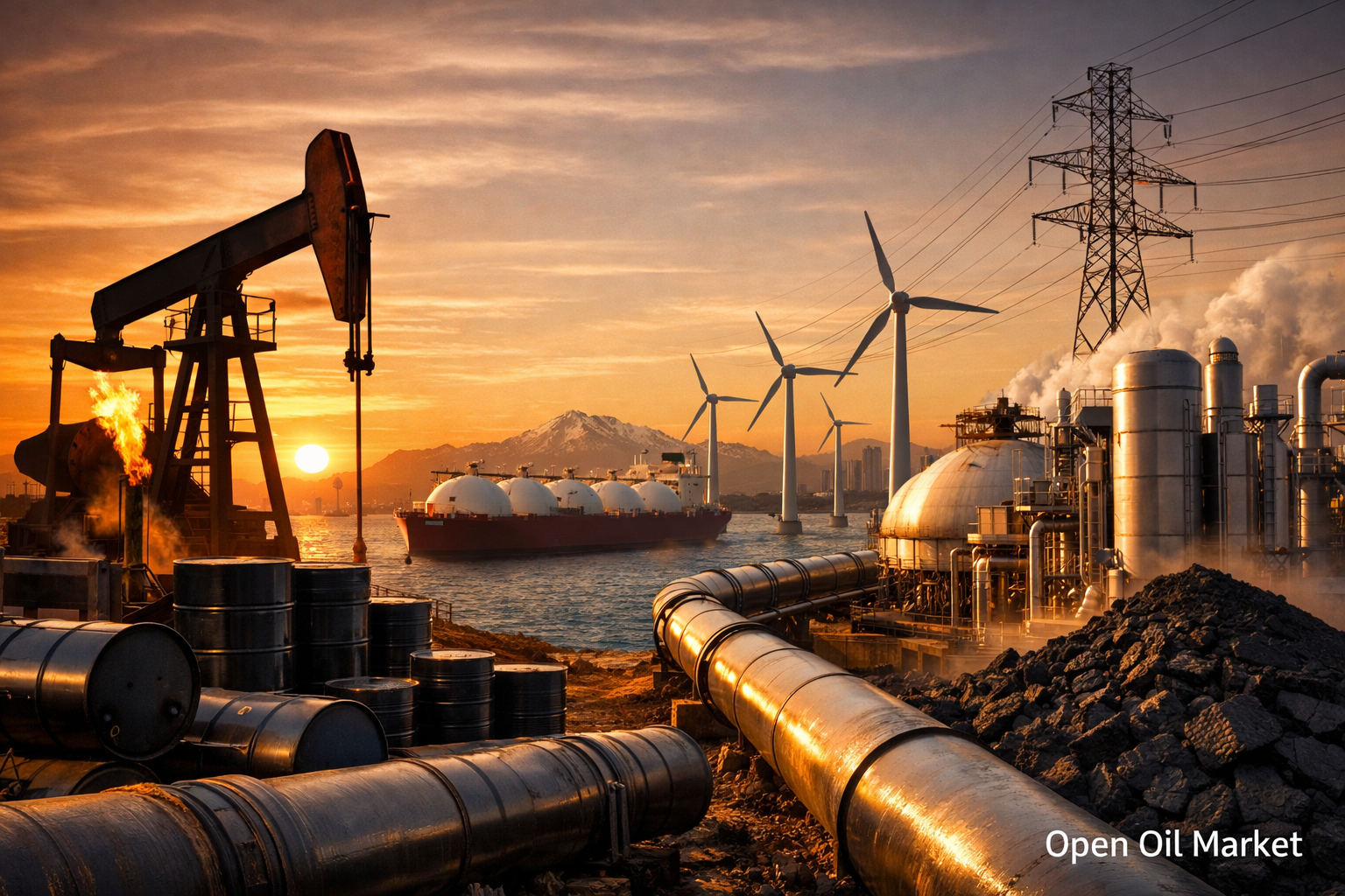 Mercado mundial del petróleo y gas y energía, petróleo, gas e infraestructura energética Miércoles, 17 de diciembre de 2025