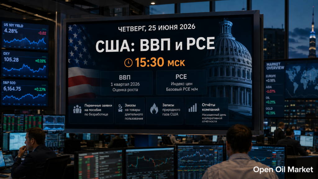 Eventos económicos e informes corporativos 25 de junio de 2026: PIB de EE. UU., PCE, mercado laboral e informes corporativos