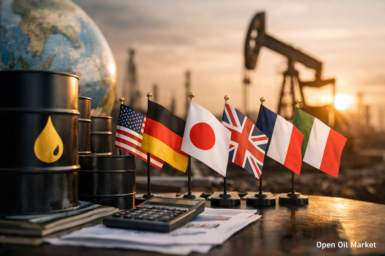 Reservas de petróleo del G7 más de 1,000 millones de barriles: ¿cuánto es eso en días de consumo de petróleo?