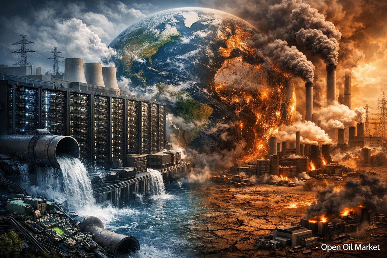 El precio ecológico de la IA: consumo energético de las redes neuronales, agua y riesgos para inversores