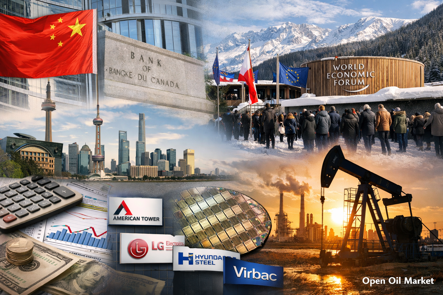 Eventos económicos e informes corporativos - lunes 19 de enero de 2026 PIB de China, Davos, inflación