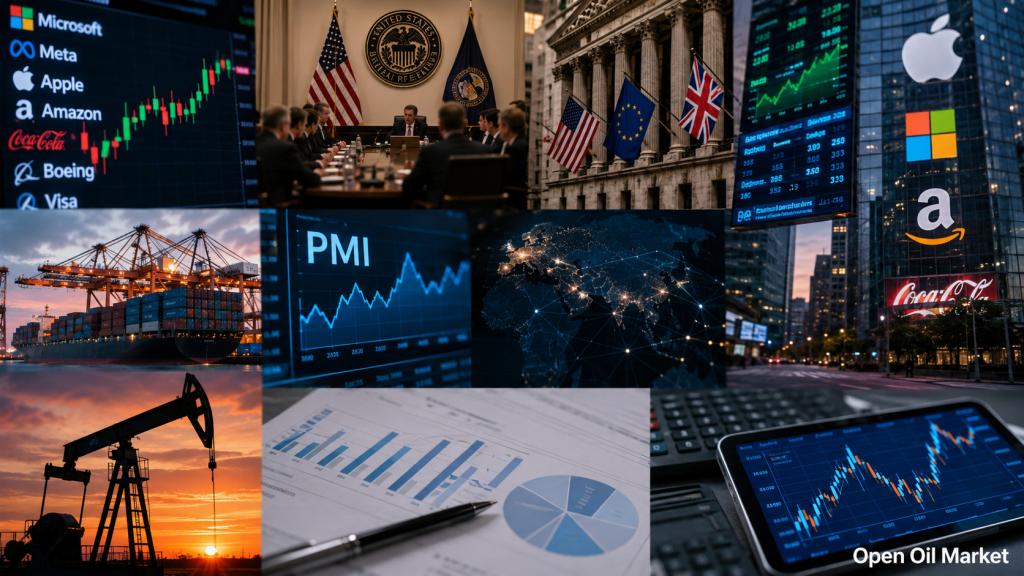 Calendario del inversor del 27 al 31 de julio de 2026 - tasa de la Reserva Federal, PIB de EE.UU. y la eurozona, inflación PCE, Banco de Inglaterra, PMI de China, OPEP+ e informes de empresas S&P 500, Euro Stoxx 50, Nikkei 225, MOEX